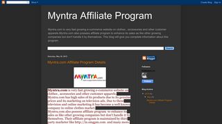 
                            5. Myntra Affiliate Program