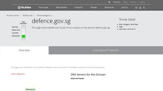 
                            11. myoasis.defence.gov.sg - Domain - McAfee Labs Threat Center