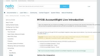 
                            9. MYOB AccountRight Live Introduction - Neto