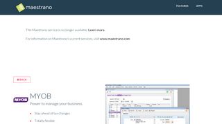 
                            8. MYOB | Cloud Accounting App Integration - Maestrano