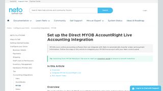 
                            8. MYOB Live Accounting Setup - Neto