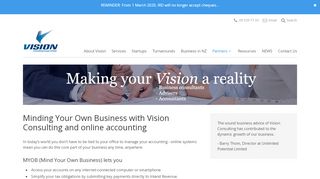 
                            13. MYOB Partner with Vision Consulting Newmarket Auckland NZ