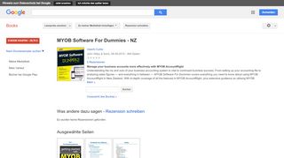 
                            5. MYOB Software For Dummies - NZ