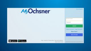 
                            3. MyOchsner - Login Page - Ochsner Health System