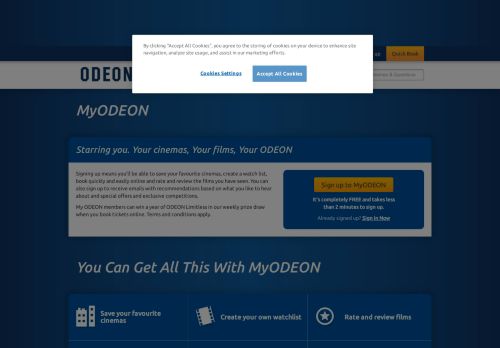 
                            4. MyODEON - Save your local cinema, rate and ... - ODEON Cinemas