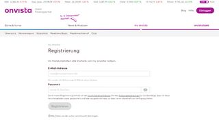 
                            8. MyOnVista: - Registrierung MyOnVista