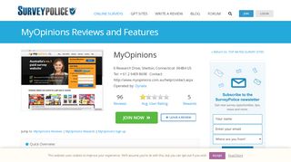 
                            3. MyOpinions Ranking and Reviews - SurveyPolice