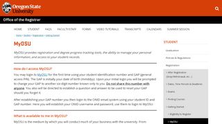 
                            2. MyOSU | Office of the Registrar | Oregon State University