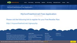 
                            6. MyOwnFreeHost.net Free Application - Byet Host