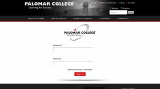 
                            6. MyPalomar (eServices) | Palomar College