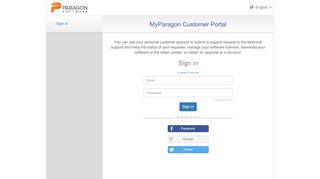 
                            1. MyParagon Customer Portal