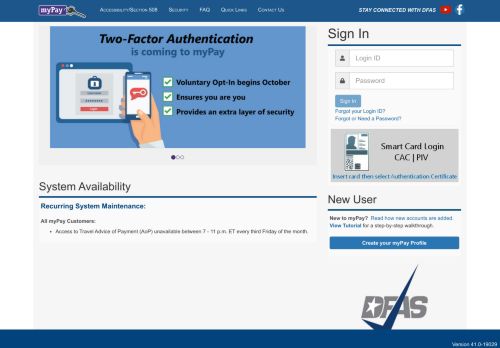 
                            2. MyPay - DFAS