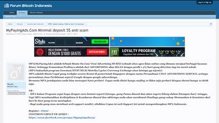 
                            7. MyPayingAds.Com Minimal deposit 5$ anti scam | Forum Bitcoin Indonesia