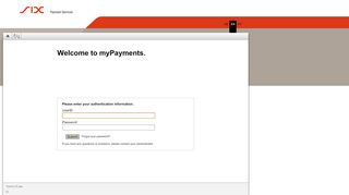 
                            3. myPayments Login - SIX Payment Services
