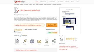 
                            12. Mypcc Login - Fill Online, Printable, Fillable, Blank | PDFfiller