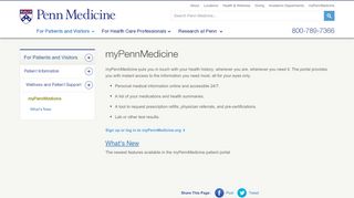 
                            2. myPennMedicine – Penn Medicine