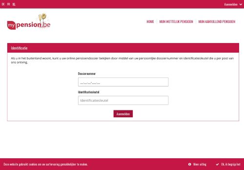 
                            4. mypension.be: Identificatiesleutel