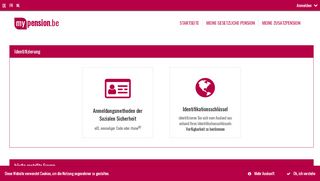 
                            4. mypension.be: Identifizierung