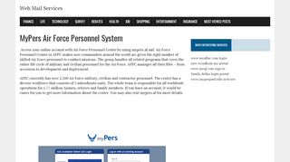 
                            11. mypers.af.mil - Air Force Department Login Services | - hewhistleblowers