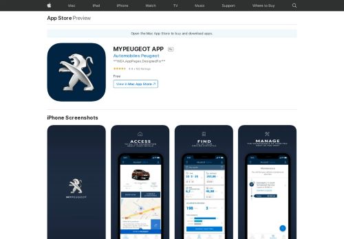 
                            9. MYPEUGEOT APP on the App Store - iTunes - Apple