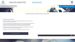 
                            7. MyPeugeot - PEUGEOT Services Connectés