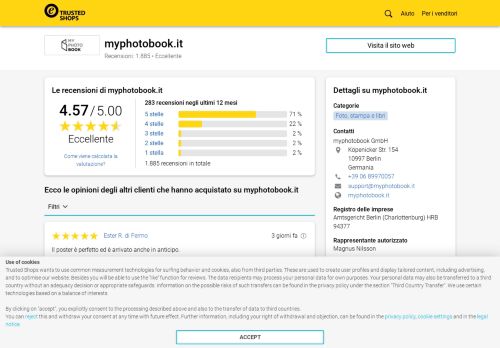 
                            4. myphotobook.it Recensioni dei clienti | Trusted Shops