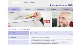 
                            2. myPK Onlineportal - Pensionskasse SBB