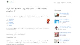 
                            7. MyPoints Review: Legit Website to Make Money? (Jan 2019) - Surveys