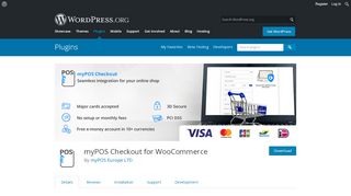 
                            10. myPOS Checkout for WooCommerce | WordPress.org