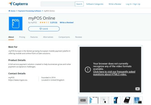 
                            11. myPOS Online Reviews and Pricing - 2019 - Capterra