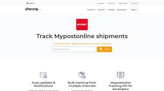 
                            6. Mypostonline Tracking - AfterShip