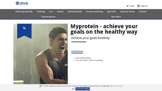 
                            4. Myprotein - achieve your goals on the healthy way - Mitarbeitervorteile