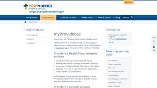 
                            4. myProvidence | Providence Oregon