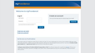 
                            9. myProvidence registration page - Healthtrioconnect.com