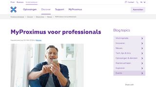 
                            5. MyProximus voor professionals | Proximus