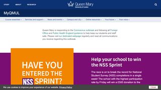 
                            3. MyQMUL - Queen Mary University of London