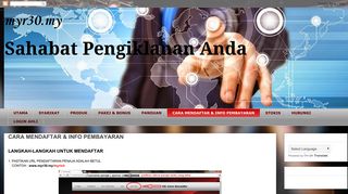 
                            6. myr30.my: CARA MENDAFTAR & INFO PEMBAYARAN