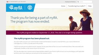 
                            2. myRA – my Retirement Account – Program closed