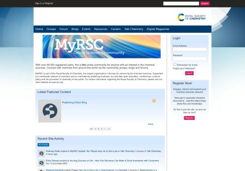 
                            8. MyRSC - Royal Society of Chemistry