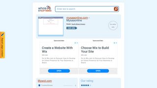 
                            6. mysaaonline.com - Mysaaonline. - STSoftware Whois