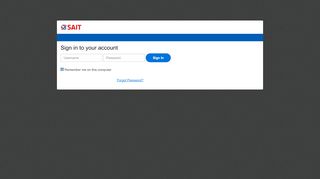 
                            1. mySAIT Login - Southern Alberta Institute of Technology