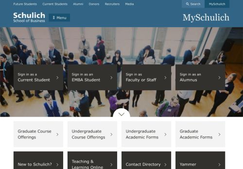 
                            5. MySchulich Student Portal | Schulich School of Business