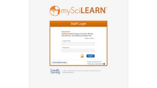 
                            11. MySciLEARN - Login - Scientific Learning