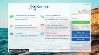 
                            4. MyScripps - Login Page