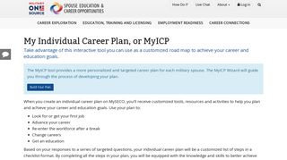
                            3. MySECO - My Individual Career Plan, or MyICP