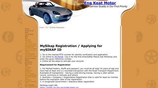 
                            8. MySikap Registration - Eng Keat Motor