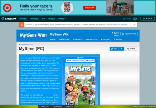 
                            5. MySims (PC) | MySims Wiki | FANDOM powered by Wikia