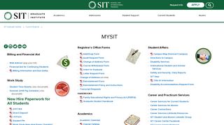 
                            3. MySIT | SIT Graduate Institute - School for International Training