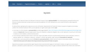 
                            11. MySMIS | UOC | Departamentul de Management al Proiectelor din ...