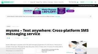 
                            12. mysms - Text anywhere: Cross-platform SMS messaging service